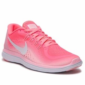 Pink Nike Flex shoes